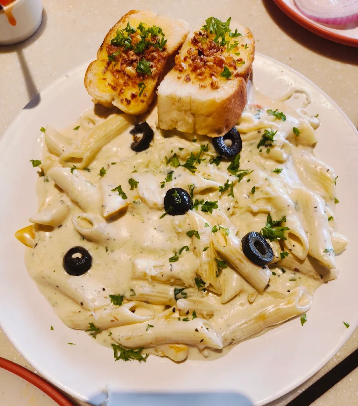 Creamy pasta from the Kingsland menu